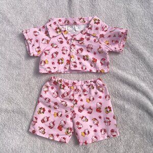 Build a Bear x Hello Kitty Christmas Pajama Set 25th Anniversary